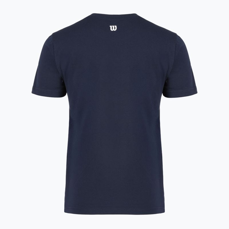 Tennis-Shirt Damen Wilson Team Graphic Script W classic navy script 2