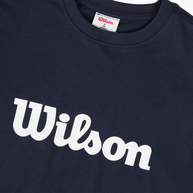 Tennis-Shirt Damen Wilson Team Graphic Script W classic navy script 3
