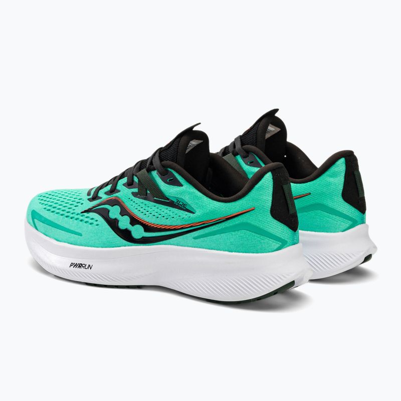 Herren Laufschuhe Saucony Ride 15 cool mint/zest S20729-125 3