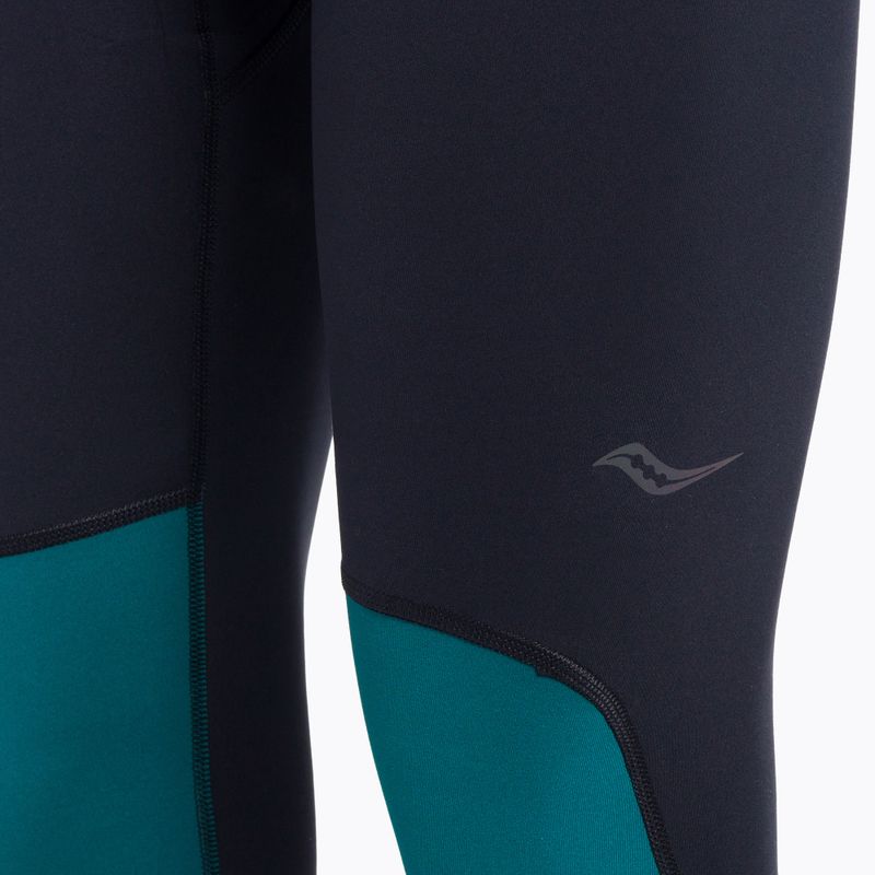 Saucony Solstice Tight Herren-Laufleggings schwarz und navy blau SAM800299-LN 4