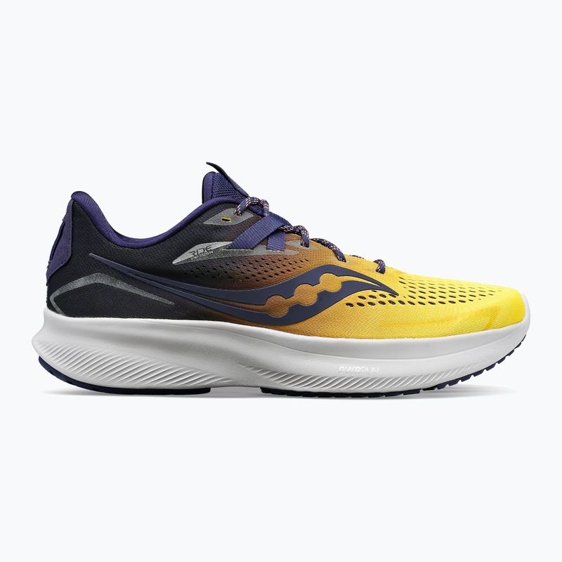 Saucony Ride 15 Herren Laufschuhe navy blau und gelb S20729-65 9