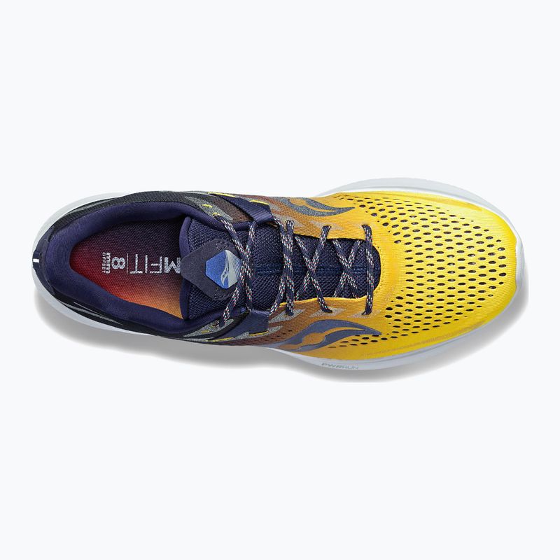 Saucony Ride 15 Herren Laufschuhe navy blau und gelb S20729-65 11