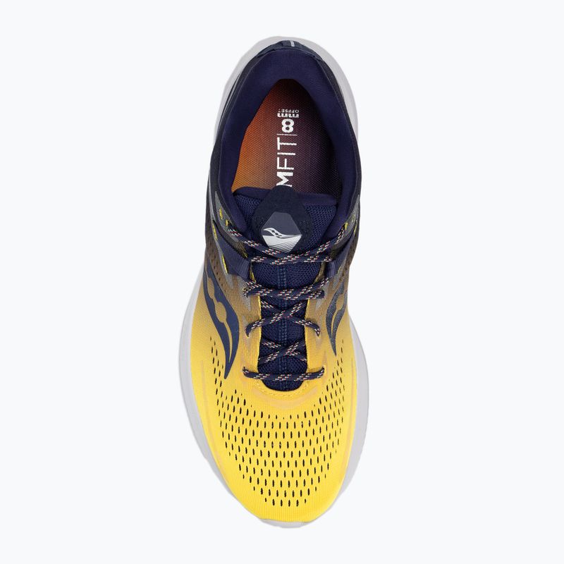 Saucony Ride 15 Herren Laufschuhe navy blau und gelb S20729-65 6