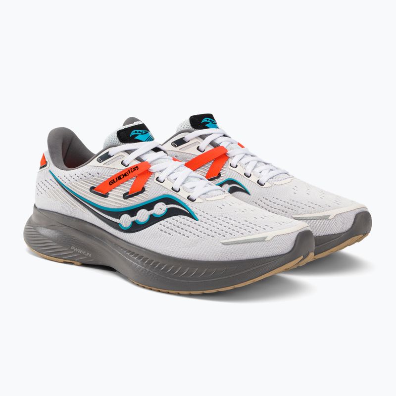 Saucony Guide 16 Herren Laufschuhe weiß und grau S20810-85 4