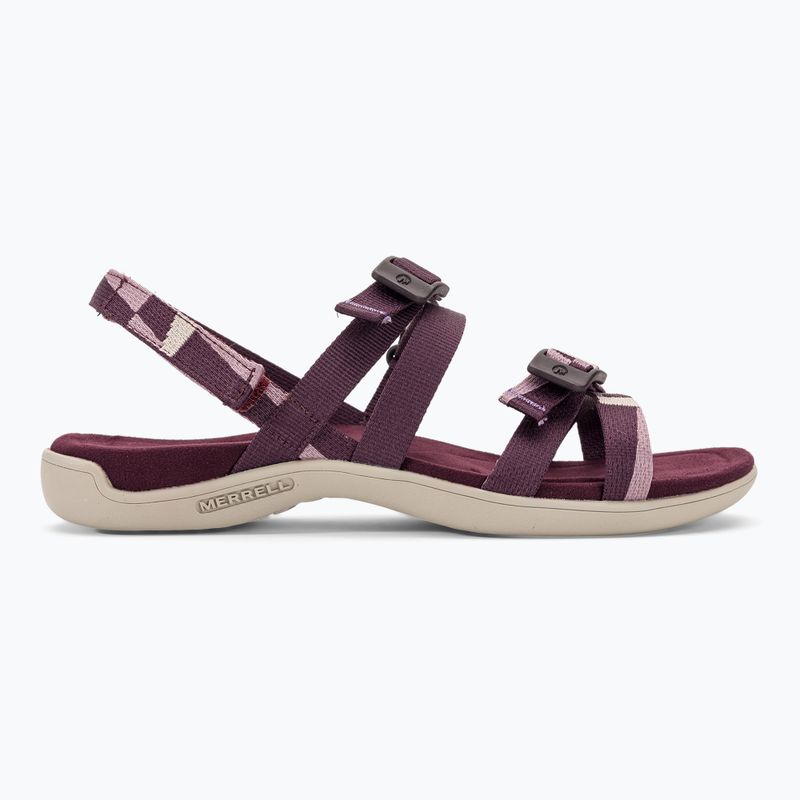 Damen Merrell District 3 Backstrap Web Sandalen burgundy 2