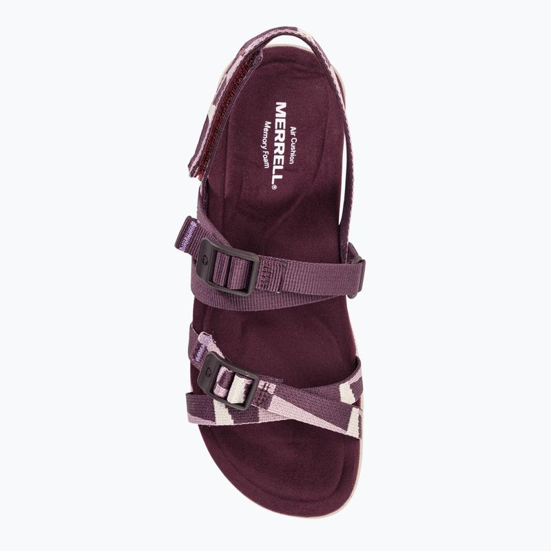 Damen Merrell District 3 Backstrap Web Sandalen burgundy 6