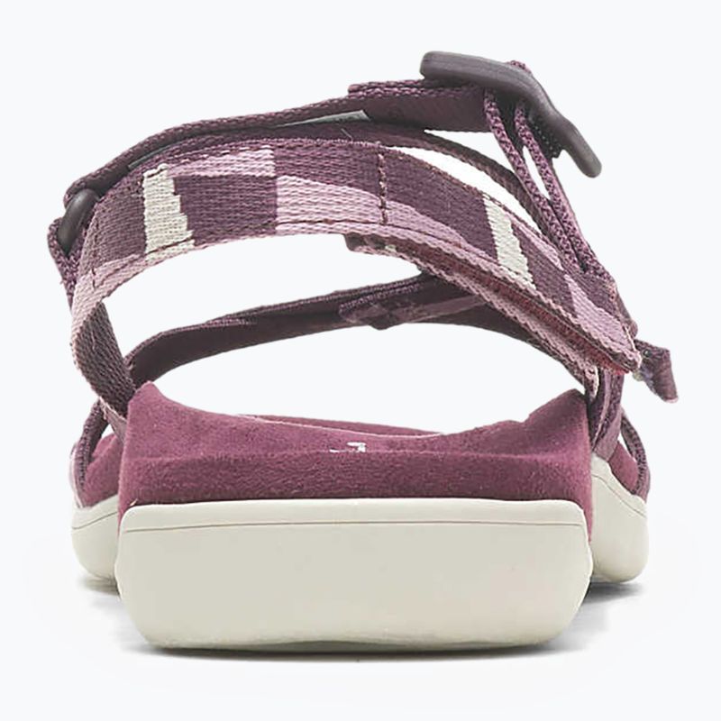 Damen Merrell District 3 Backstrap Web Sandalen burgundy 7