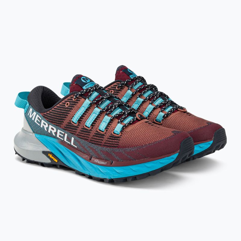 Merrell Agility Peak 4 Damen Laufschuhe burgund-blau J067546 4