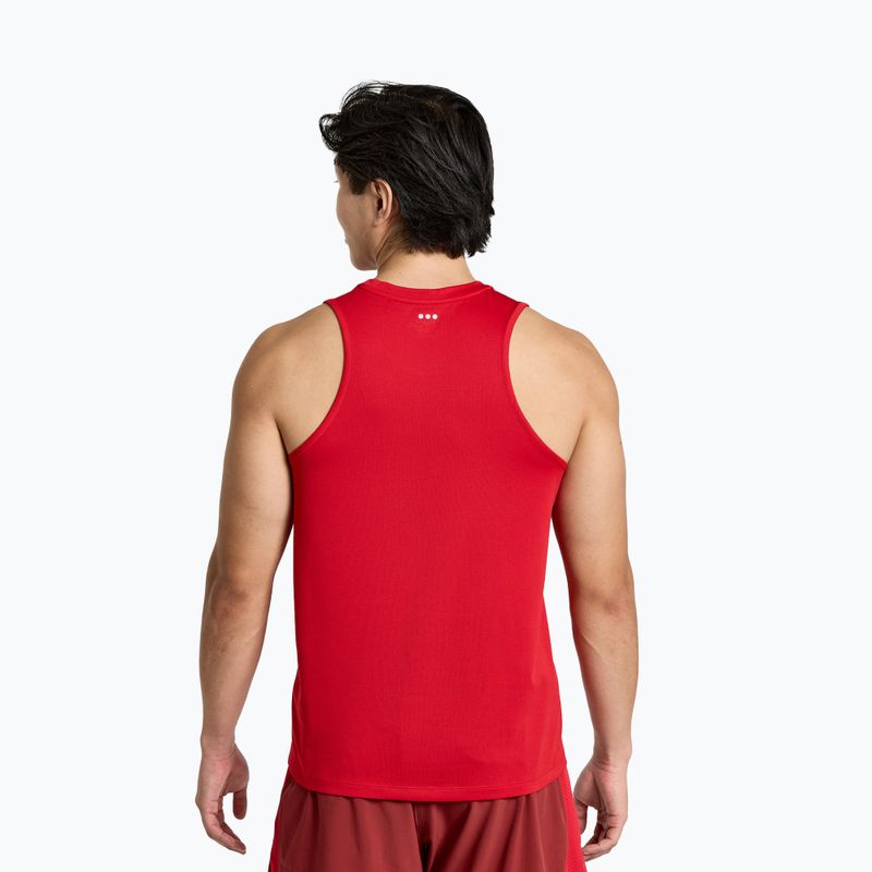 Saucony Herren Stopwatch Singlet Laufshirt rot SAM800277-PP 2