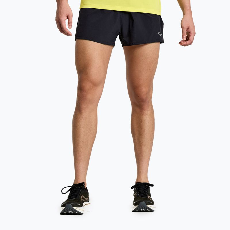 Saucony Herren Outpace 2.5" Split Laufshorts schwarz SAM800326-BK