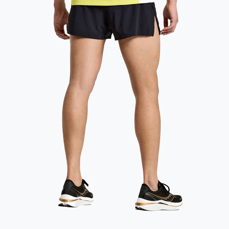 Saucony Herren Outpace 2.5" Split Laufshorts schwarz SAM800326-BK 2