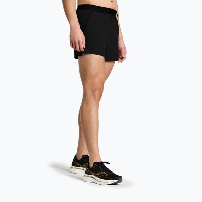 Saucony Herren Outpace 3" Laufshorts schwarz 3