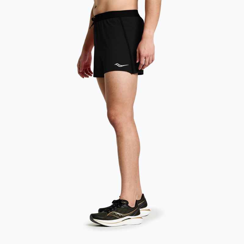 Saucony Herren Outpace 3" Laufshorts schwarz 4
