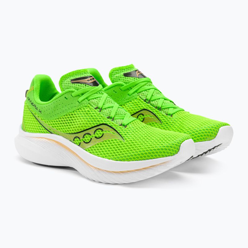 Saucony Kinvara 14 Slime/Gold Herren Laufschuhe 5