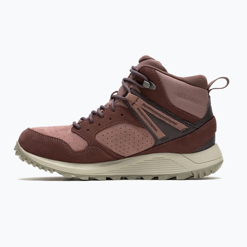 Wanderschuhe Damen Merrell Wildwood Mid Ltr Wp marron/burlwood 8