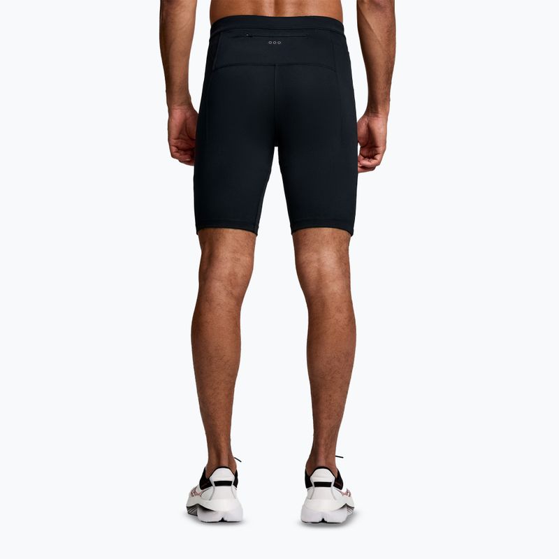 Saucony Fortify Gefütterte Herren Laufshorts halb schwarz 2