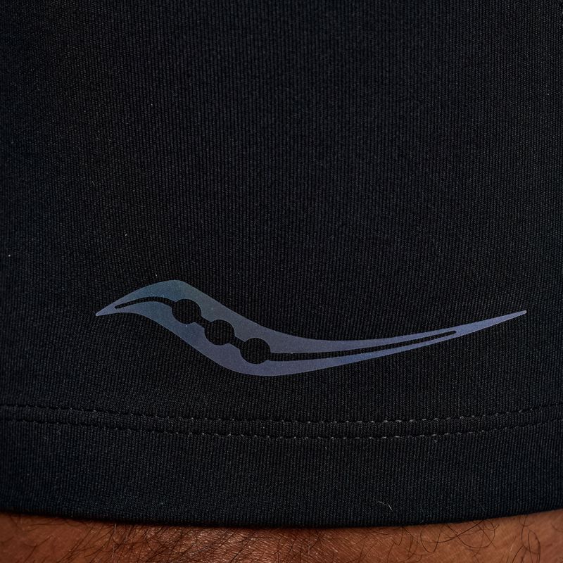 Saucony Fortify Gefütterte Herren Laufshorts halb schwarz 5