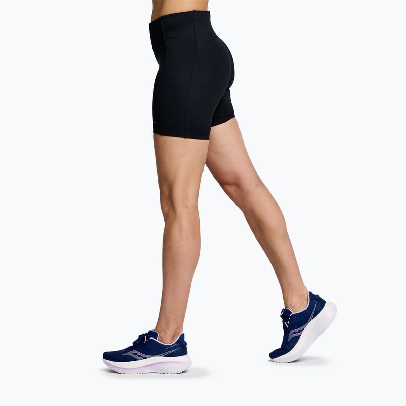 Damen Laufshorts Saucony Fortify 6" schwarz 3
