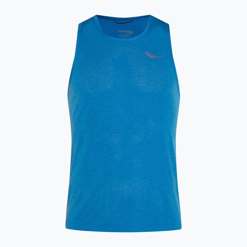 Lauf Tank Top Herren Saucony Stopwatch Singlet cobalt heather