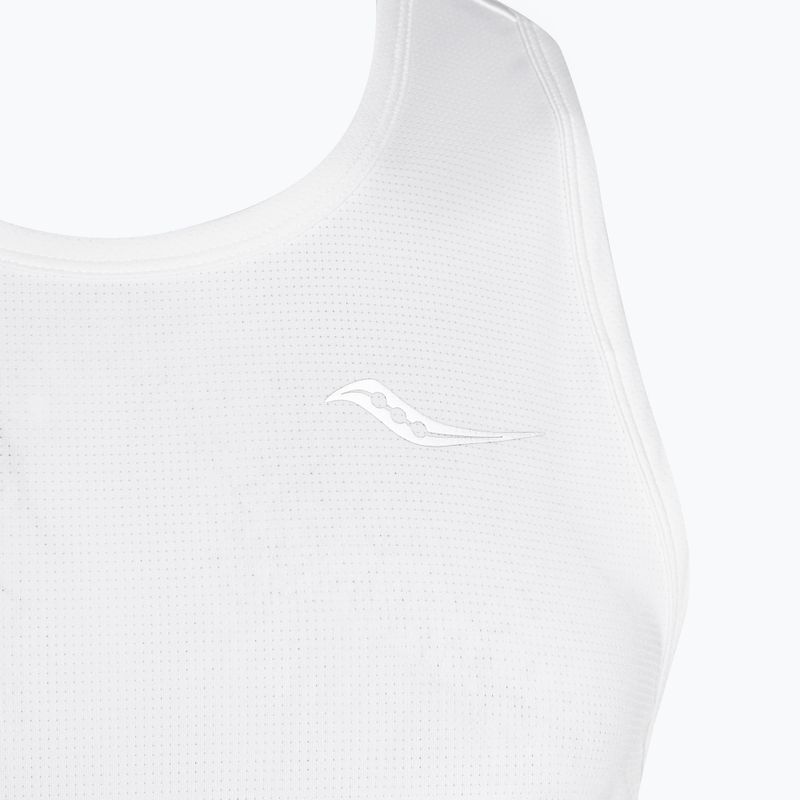 Lauf Tank Top Herren Saucony Stopwatch Singlet white 3