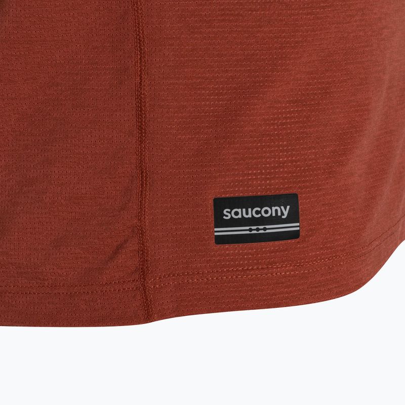 Laufshirt Herren Saucony Stopwatch paprika heather 3