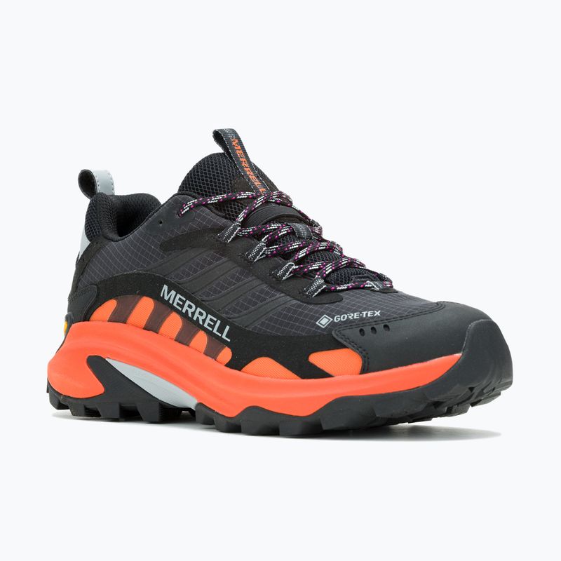 Wanderschuhe Herren Merrell Moab Speed 2 Gtx black/orange 8