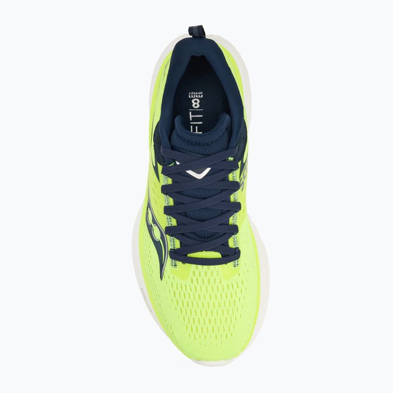 Herren Laufschuhe Saucony Ride 17 zitrone/navy 5