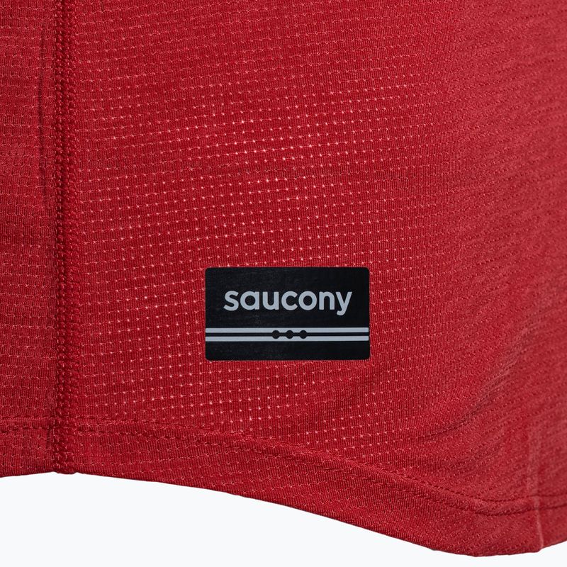 Laufshirt Damen Saucony Stopwatch garnet heather
