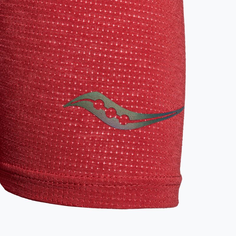 Laufshirt Damen Saucony Stopwatch garnet heather