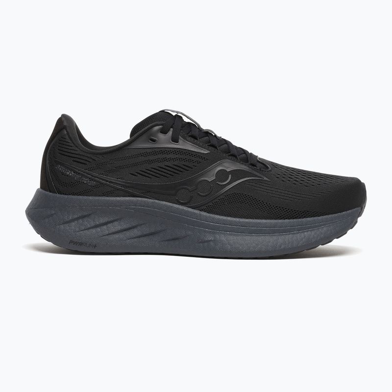 Herren Laufschuhe Saucony Ride 18 schwarz / shadow 8