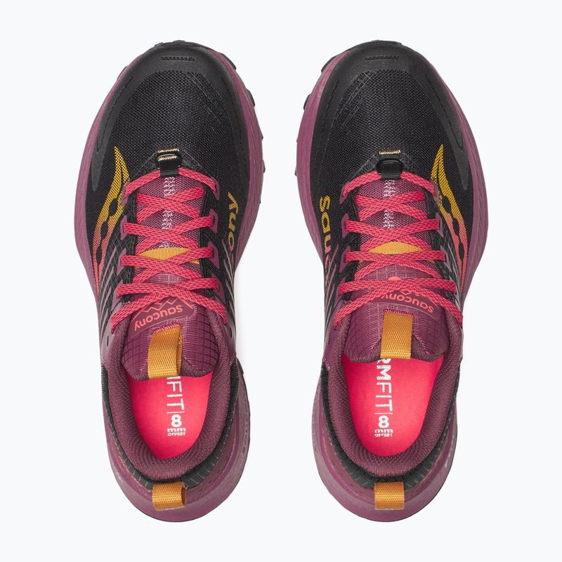 Damen-Laufschuhe Saucony Ride Trail 2 schwarz/terra 12
