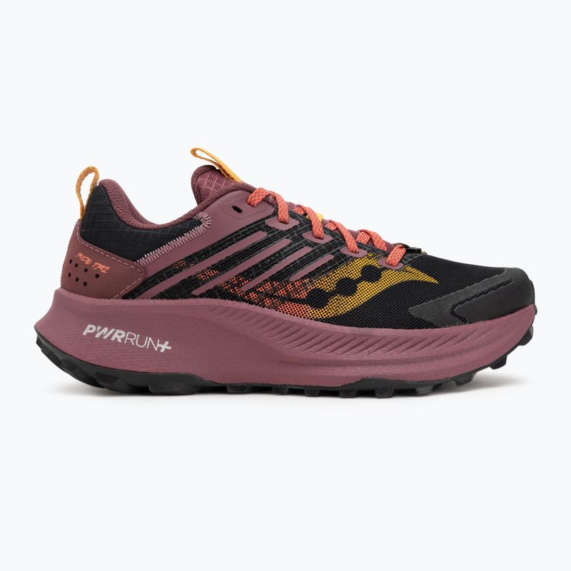 Damen-Laufschuhe Saucony Ride Trail 2 schwarz/terra 2