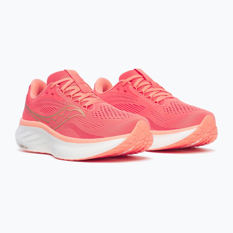 Laufschuhe Damen Saucony Ride 18 coral/salmon 10