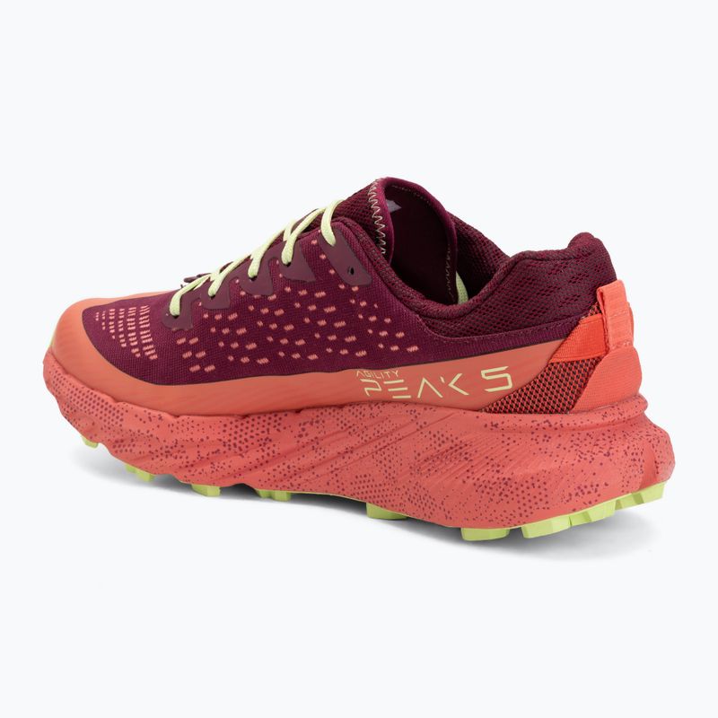 Herren-Laufschuhe Merrell Agility Peak 5 3D mtl flare/crimson 3