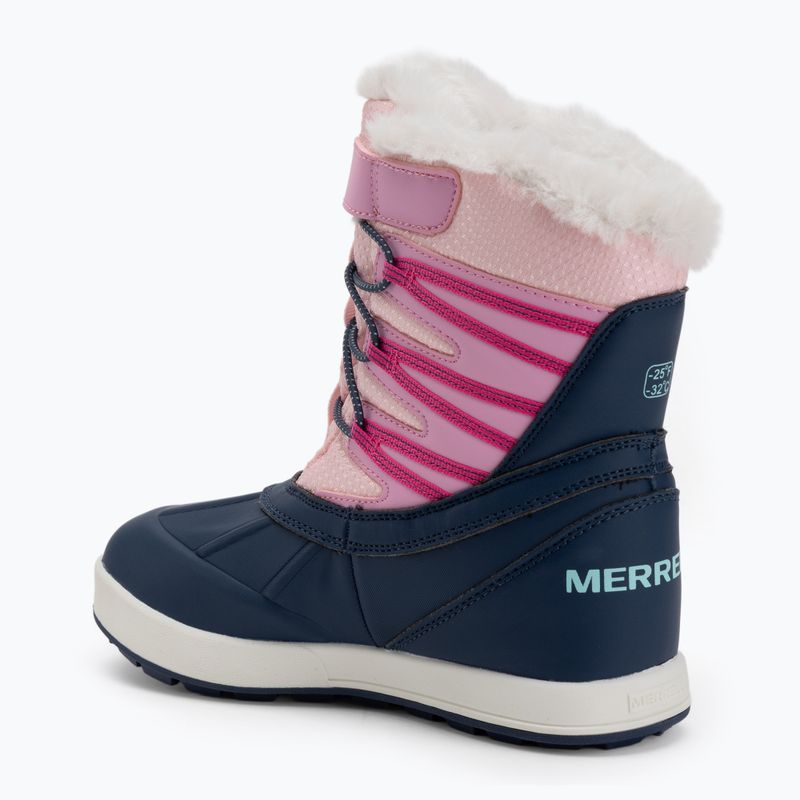 Kinder Schneestiefel Merrell Snow Bank 5.0 WP navy/pink 3