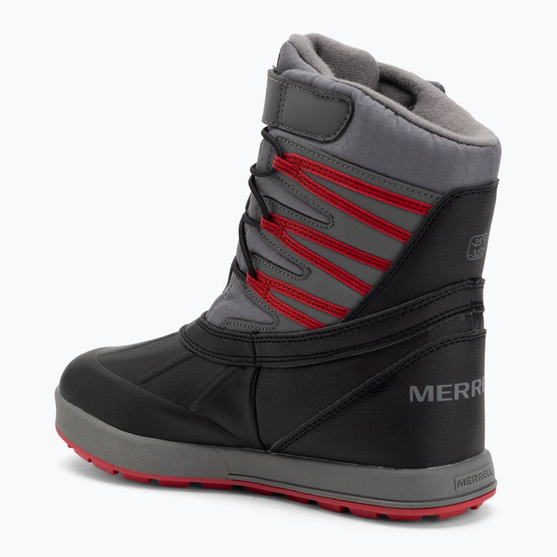 Kinder-Winterstiefel Merrell Snow Bank 5.0 WP black/red 3