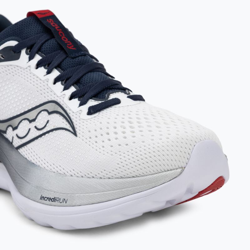 Herren Laufschuhe Saucony Endorphin Trainer white/navy 7