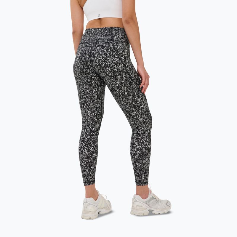 Damen-Trainingsleggings Sweaty Betty Power Workout 7/8 black micro dot print 3