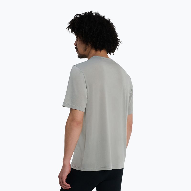 Herren-Laufshirt Saucony Stopwatch light grey heather 3