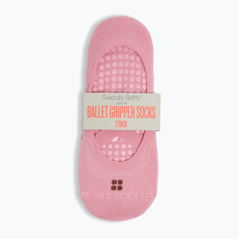 Damensocken Sweaty Betty Ballet Gripper 2 pary decopink chestnutbrown 2