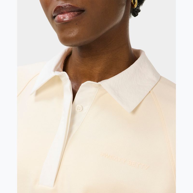 Damenpullover Sweaty Betty Revive Rugby ecru beige 4