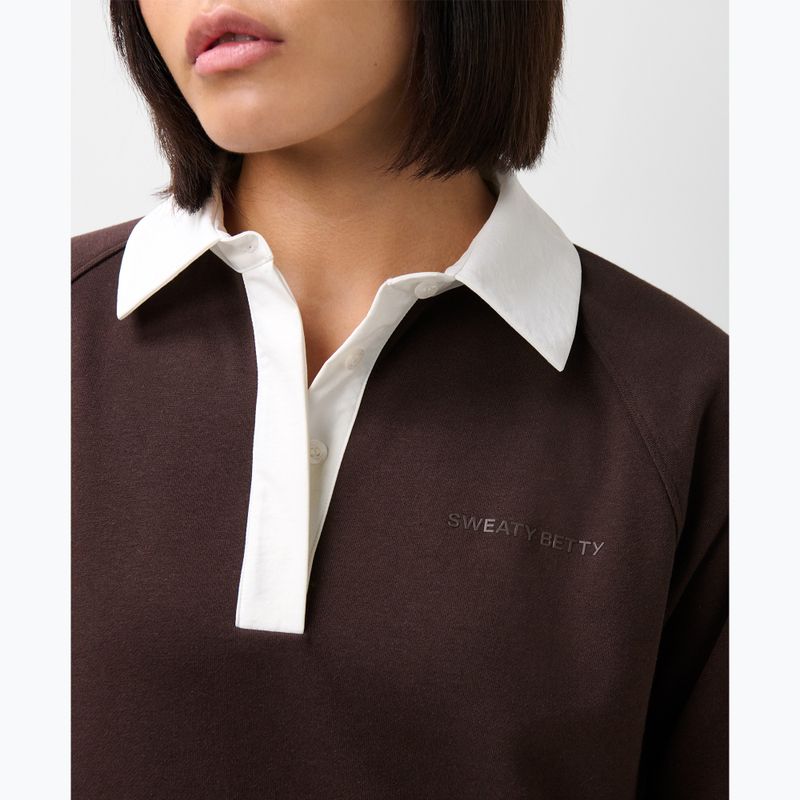 Damenpullover Sweaty Betty Revive Rugby espresso brown 5