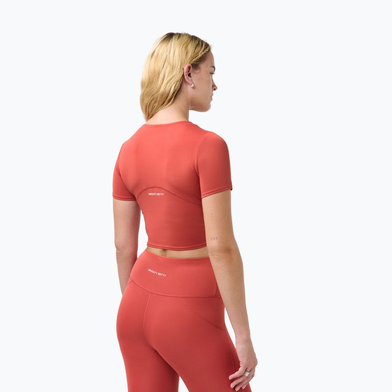 Damen Yoga-Shirt Sweaty Betty All Day Wrap terrazzo red 3