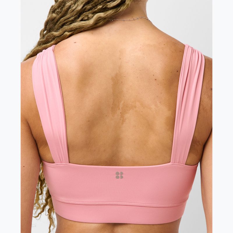 Sport-BH Sweaty Betty Ultimate Studio Ruched dark deco pink 4