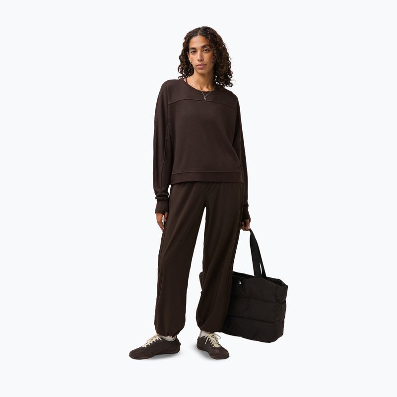 Damenpullover Sweaty Betty After Class Yoke Crop espresso brown 2