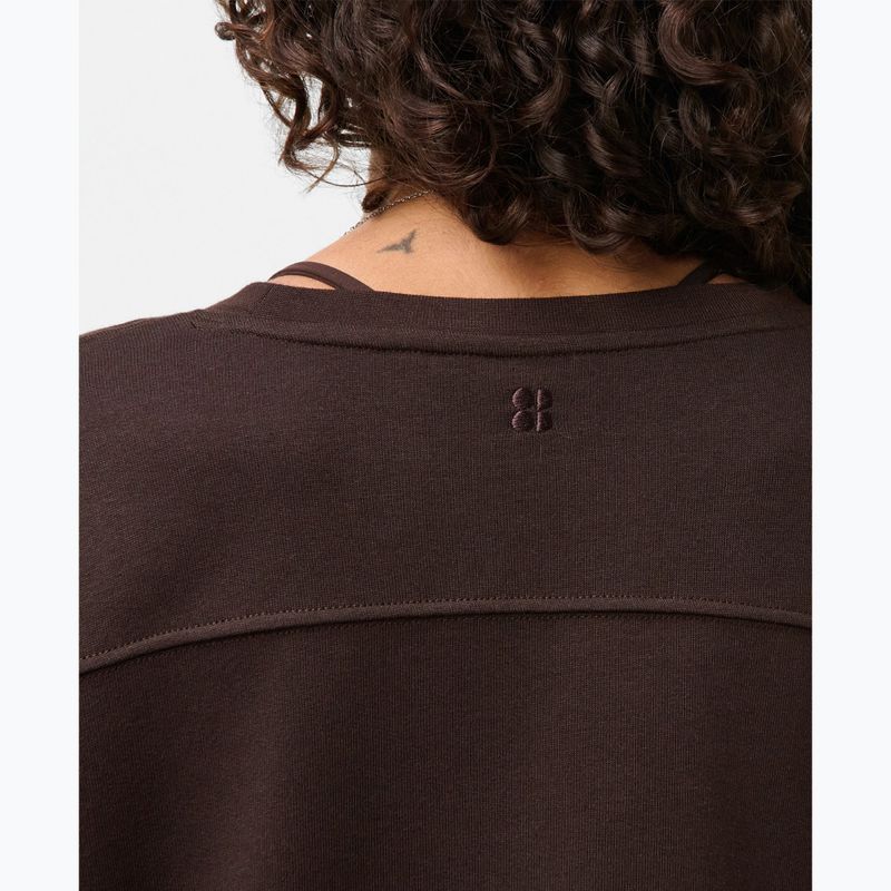 Damenpullover Sweaty Betty After Class Yoke Crop espresso brown 4
