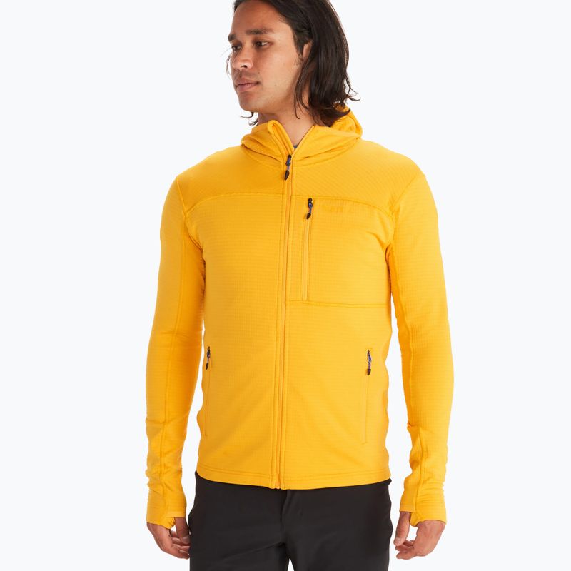 Herren Marmot Preon Fleece-Sweatshirt gelb M117829342