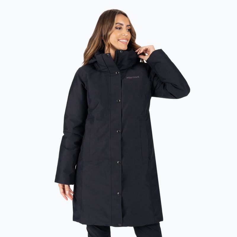 Damen Mackintosh Marmot Chelsea Coat schwarz M13169