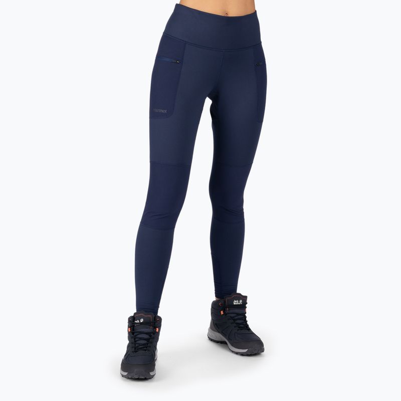 Marmot Damen Trekkinghose Winter Mountain Active Hybrid Tight navy blau M13286
