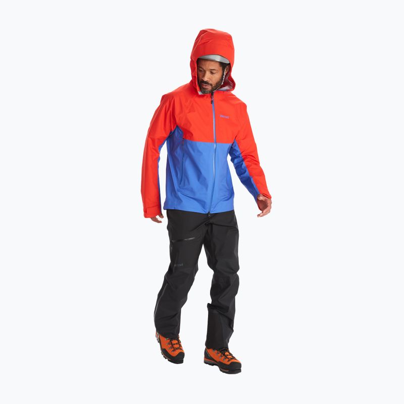 Marmot Mitre Peak GTX Herren Regenjacke rot-blau M12685-21750 3